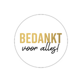 Sluitsticker bedankt voor alles - 10 stuks