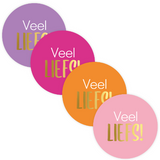 Sluitstickers veel liefs - 10 stuks