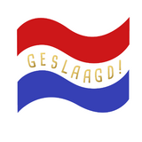 Sluitstickers geslaagd vlag - 10 stuks