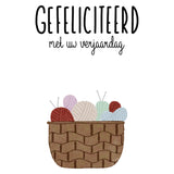 Kaart gefeliciteerd