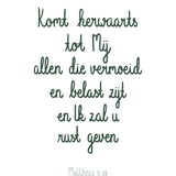 Kaart komt herwaarts