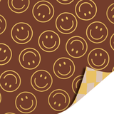 Cadeaupapier smiley bruin