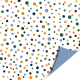 Cadeaupapier confetti blauw