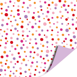 Cadeaupapier confetti lila