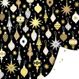 Cadeaupapier kerst zwart