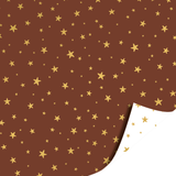 Cadeaupapier ster bruin