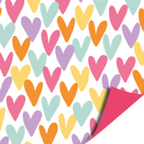 Cadeaupapier hartjes multi
