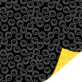 Cadeaupapier smiley goud