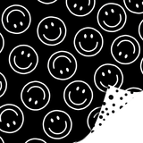 Cadeaupapier smiley wit