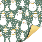Cadeaupapier sneeuwpop