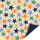 Cadeaupapier sterren blauw