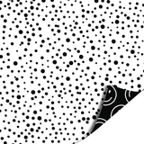 Cadeaupapier dots zwart
