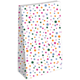 Kraft papieren zakken (S) confetti - 5 stuks