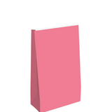 Kraft papieren zakken (L) roze - 5 stuks