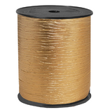 Krullint paperlook tweezijdig goud - 10 meter