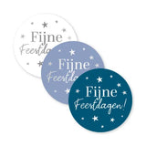 Sluitstickers fijne feestdagen- 10 stuks