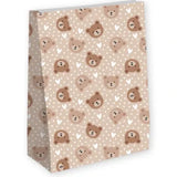 Kraft papieren zakken (XL) beertje beige - 3 stuks