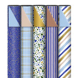 Cadeaupapierset blauw