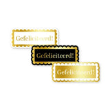 Sluitstickers gefeliciteerd- 10 stuks
