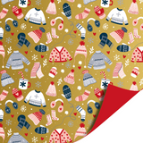 Cadeaupapier winterkleding