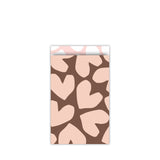 Cadeauzakjes hartjes roze - 5 stuks