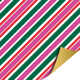 Cadeaupapier streep roze
