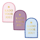 Sluitstickers Kado klaver - 10 stuks