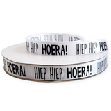 Satijnlint wit hoera