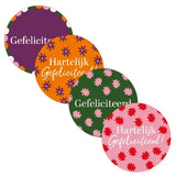 Sluitstickers bloem - 10 stuks