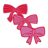 Sluitstickers strikken roze - 10 stuks