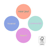 Sluitstickers feest - 10 stuks
