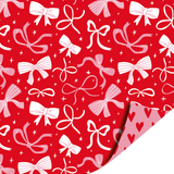 Cadeaupapier strikjes roze