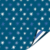 Cadeaupapier sterren blauw