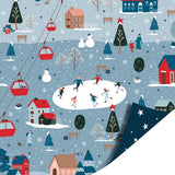 Cadeaupapier schaatsbaan
