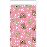 Cadeauzakjes beertje roze - 5 stuks
