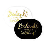 Sluitstickers bedankt voor je bestelling- 10 stuks