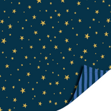 Cadeaupapier ster blauw