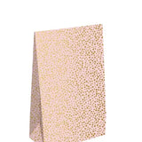 Gift bag (M) roze dots - 5 stuks