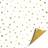 Cadeaupapier sterren wit