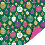 Cadeaupapier kerstballen