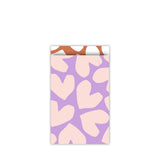 Cadeauzakjes hart lila - 5 stuks