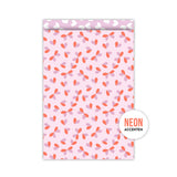Cadeauzakjes hartjes neon - 5 stuks