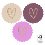 Sluitstickers roze - 10 stuks