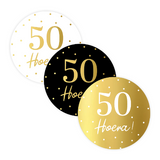 Sluitstickers 50 jaar - 10 stuks