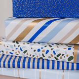 Cadeaupapierset blauw