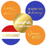 Sluitstickers koningsdag - 10 stuks