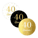 Sluitstickers 40 jaar - 10 stuks