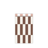 Cadeauzakjes streep bruin - 5 stuks