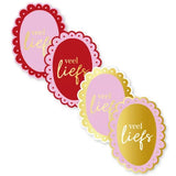 Sluitstickers veel liefs - 10 stuks