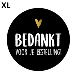 Sluitsticker bedankt voor je bestelling XL - 10 stuks